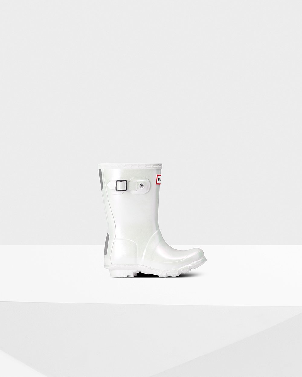 Kids Hunter Original Little Nebula | Rain Boots Silver | NZ-79163-ULAR